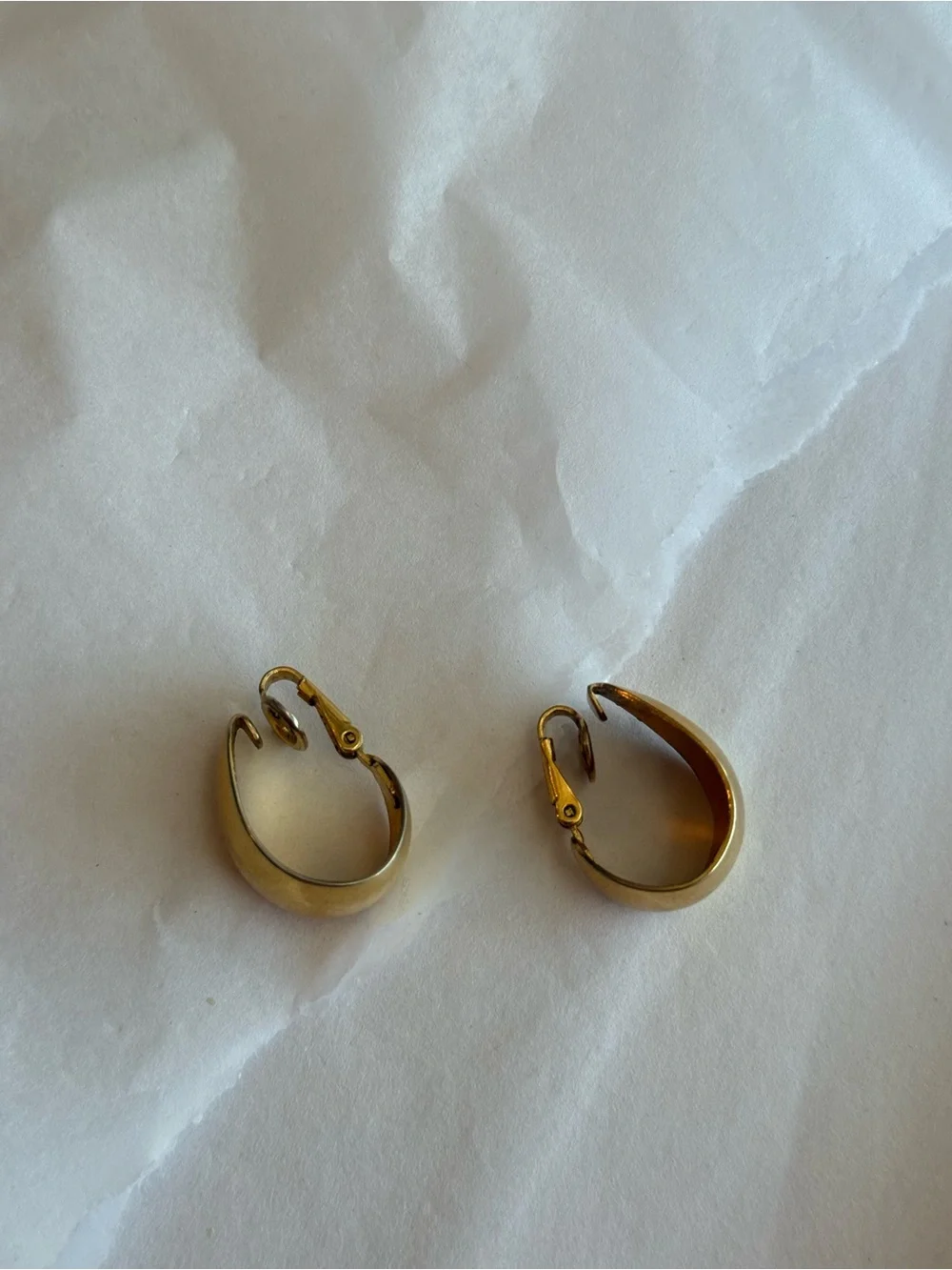 TRIFARI | Vintage Gold Dome Clip-On Small Earrings